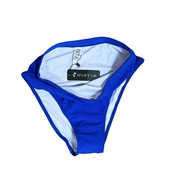 Tempt Me Women’s Blue Swim Bottoms, Size S, NWT - Picture 3 of 6